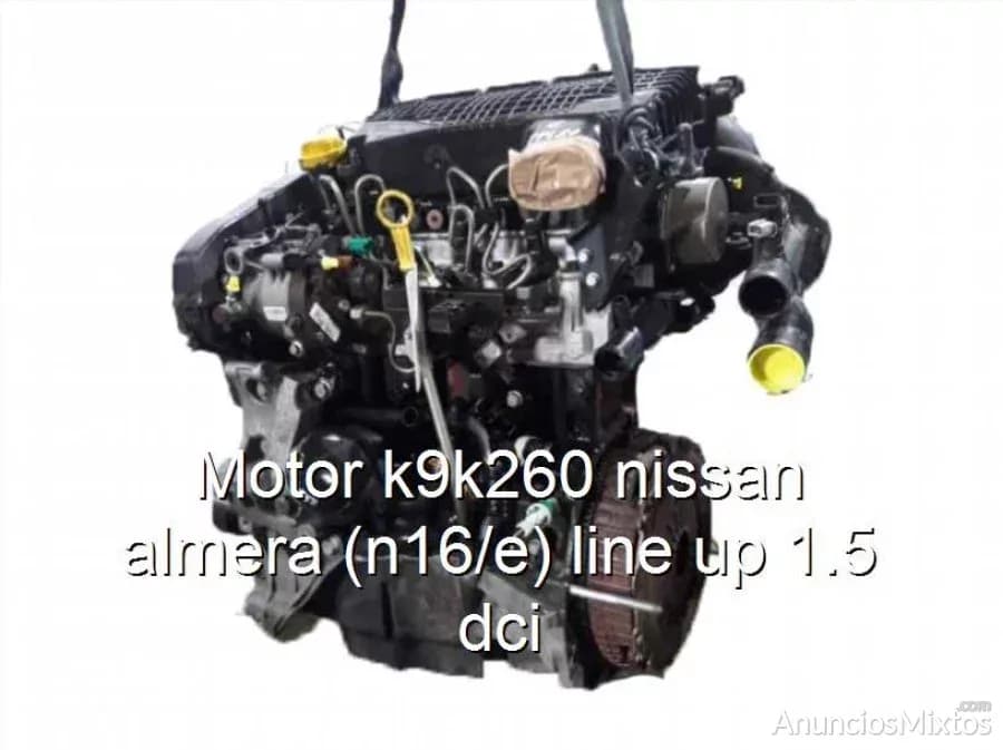Motor k9k260 nissan almera (n16/e) line up 1.5 dci - Foto 1
