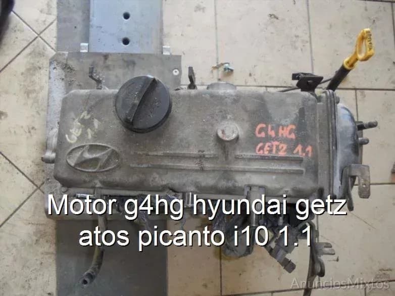 Motor g4hg hyundai getz atos picanto i10 1.1 - Foto 1