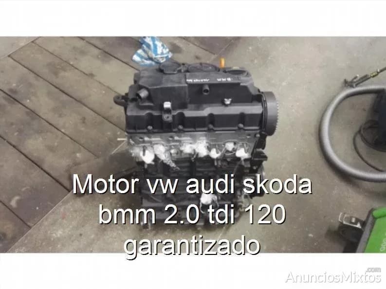 Motor vw audi skoda bmm 2.0 tdi 120 garantizado - Foto 1