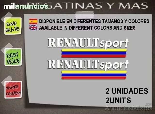Pegatinas renault sport b/n ref: f77 - Foto 1