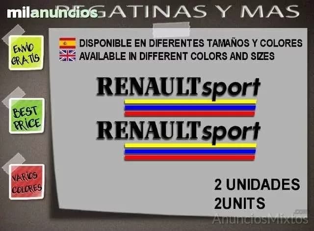 Pegatinas renault sport b/n ref: f77 - Foto 2
