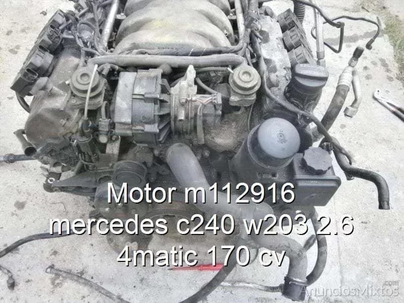 Motor m112916 mercedes c240 w203 2.6 4matic 170 cv - Foto 1