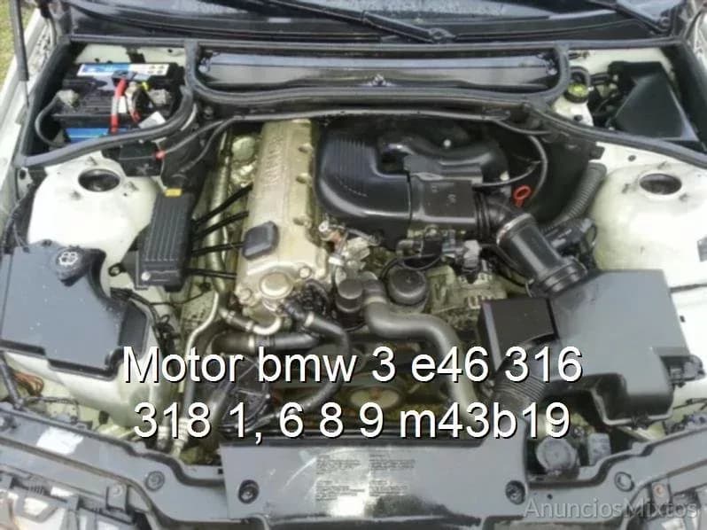 Motor bmw 3 e46 316 318 1, 6 8 9 m43b19 - Foto 1