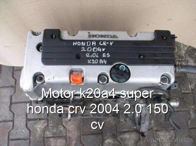 Motor k20a4 super honda crv 2004 2.0 150 cv - Foto 1