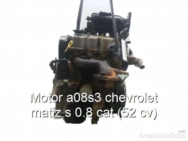 Motor a08s3 chevrolet matiz s 0.8 cat (52 cv) - Foto 1