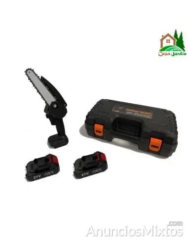 Mini Motosierra Eléctrica con 2 Baterías - Foto 1