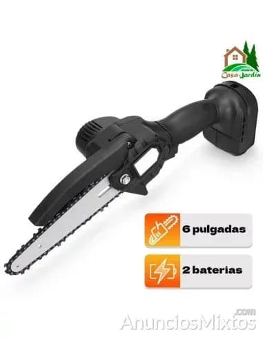Mini Motosierra Eléctrica con 2 Baterías - Foto 2