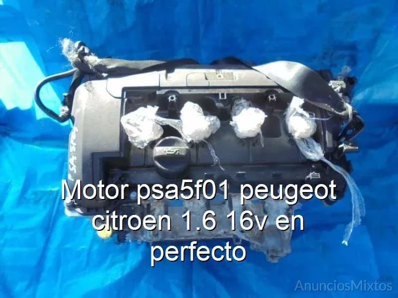 Motor psa5f01 peugeot citroen 1.6 16v en perfecto - Foto 1