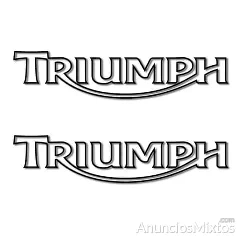 Pegatinas triumph letras negativo rv315 - Foto 1