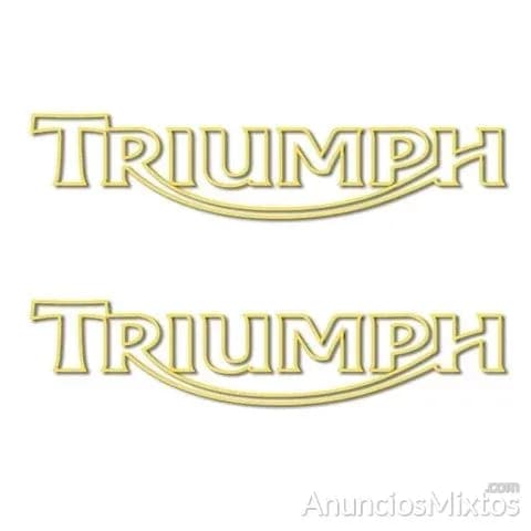Pegatinas triumph letras negativo rv315 - Foto 2