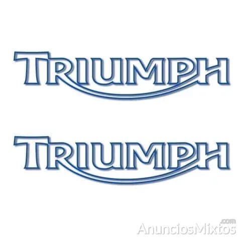Pegatinas triumph letras negativo rv315 - Foto 3