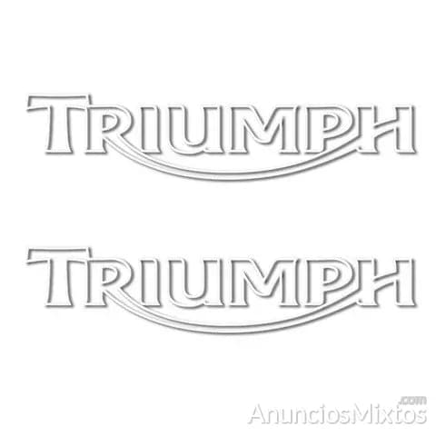 Pegatinas triumph letras negativo rv315 - Foto 4