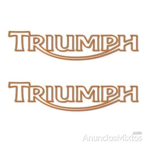 Pegatinas triumph letras negativo rv315 - Foto 5
