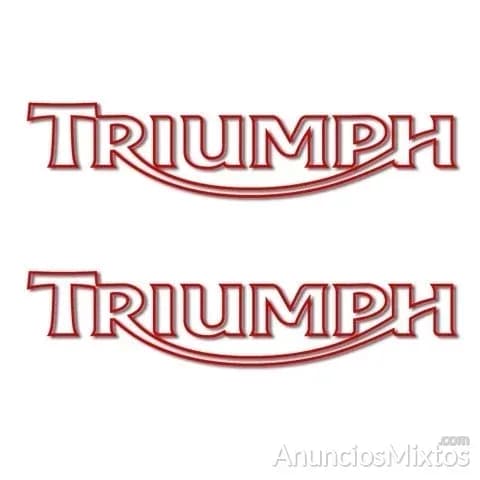 Pegatinas triumph letras negativo rv315 - Foto 6