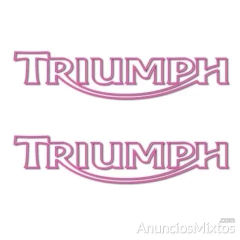 Pegatinas triumph letras negativo rv315 - Foto 7