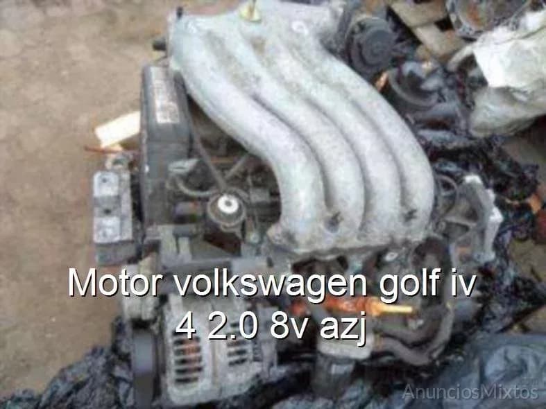Motor volkswagen golf iv 4 2.0 8v azj - Foto 1