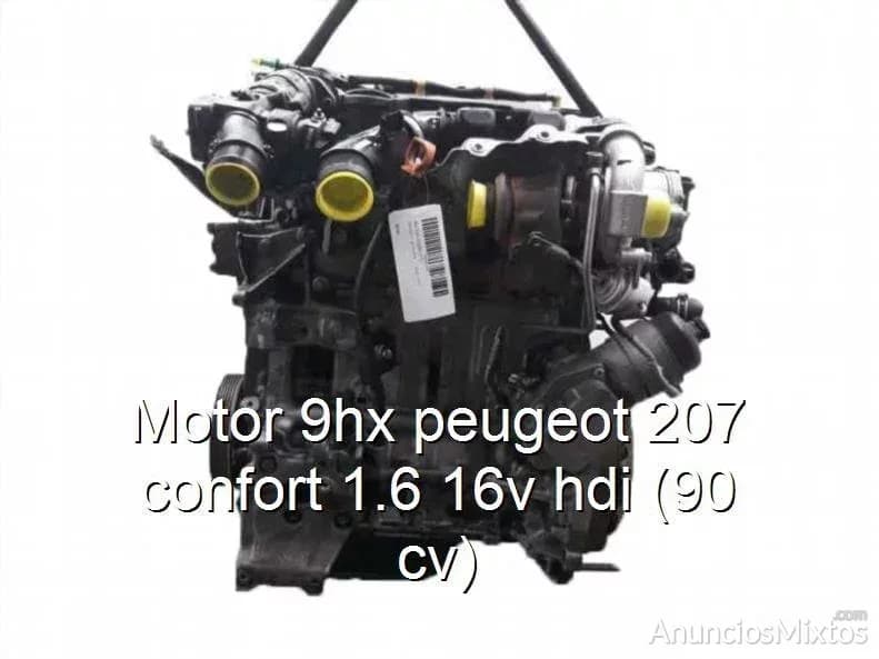 Motor 9hx peugeot 207 confort 1.6 16v hdi (90 cv) - Foto 1