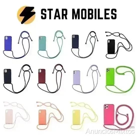 FUNDA SILICONA APPLE IPHONE 14 CON CUERDA - Foto 1