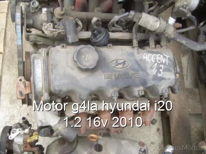 Motor g4la hyundai i20 1.2 16v 2010 - Foto 1