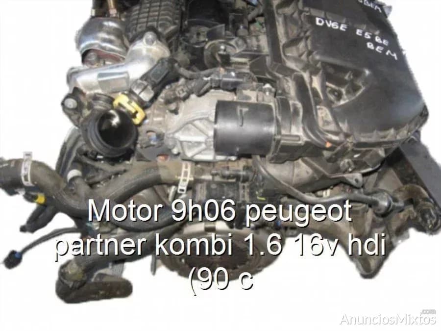 Motor 9h06 peugeot partner kombi 1.6 16v hdi (90 c - Foto 1