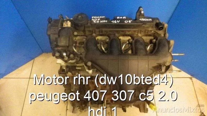 Motor rhr (dw10bted4) peugeot 407 307 c5 2.0 hdi 1 - Foto 1