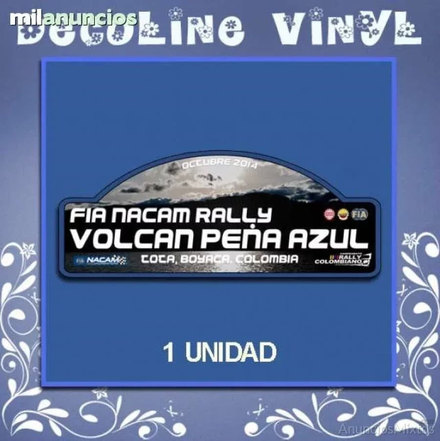 Pegatina rally volcan peña ref: dp567 - Foto 1