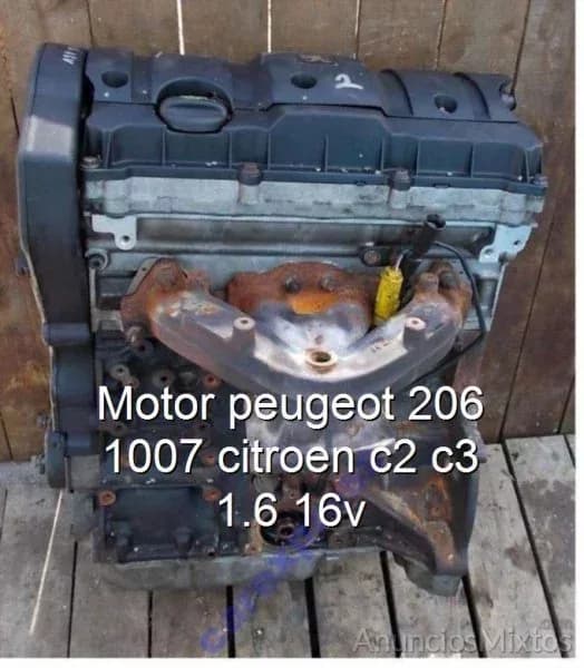Motor peugeot 206 1007 citroen c2 c3 1.6 16v - Foto 1
