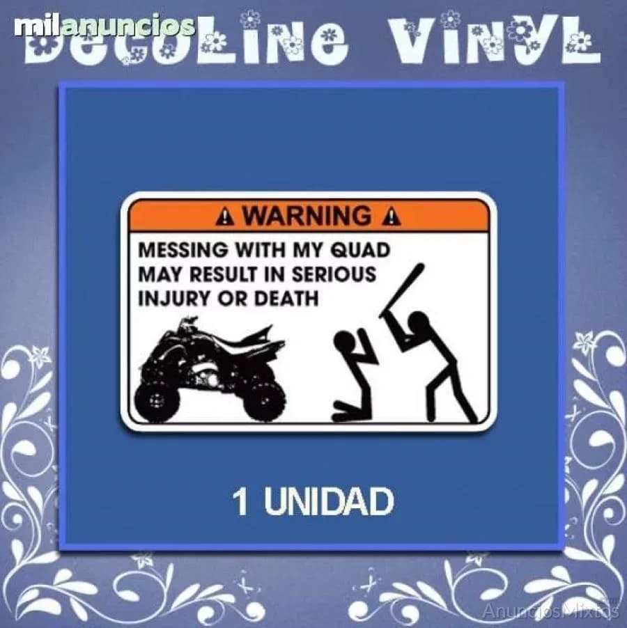 Pegatina warning jdm messing ref: dp476 - Foto 1