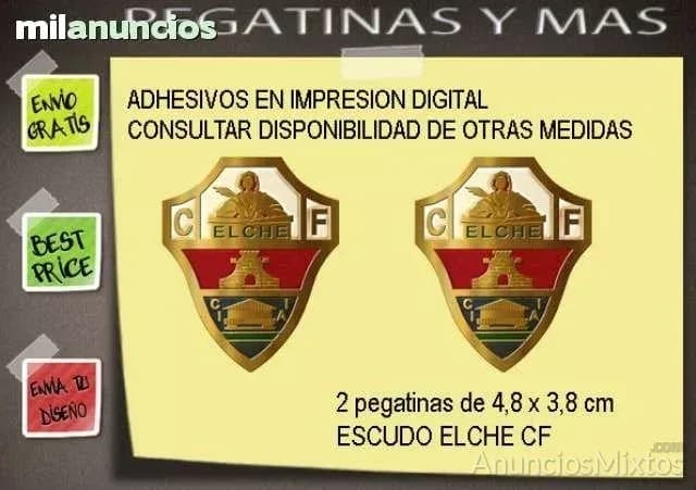 Pegatinas escudo elche cf ref: fdp135 - Foto 1