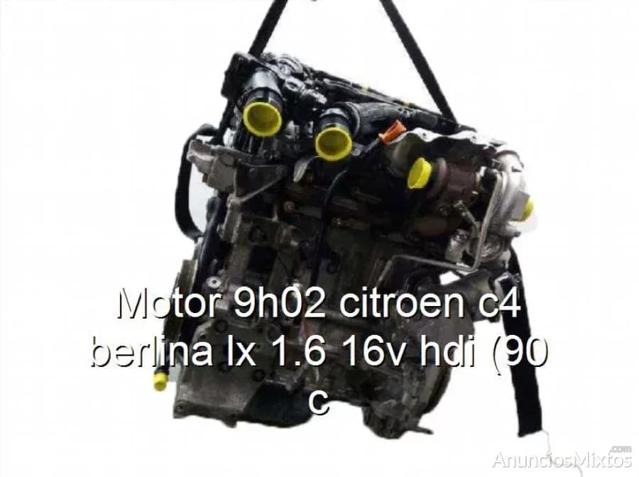 Motor 9h02 citroen c4 berlina lx 1.6 16v hdi (90 c - Foto 1