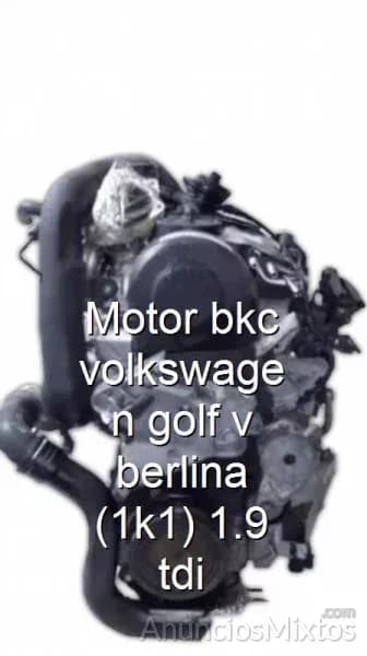 Motor bkc volkswagen golf v berlina (1k1) 1.9 tdi - Foto 1