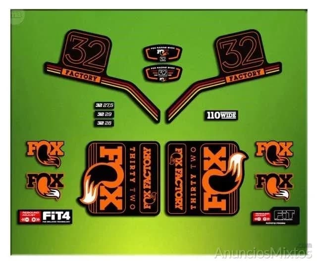Pegatinas horquilla factory fox 32 elx08 - Foto 2
