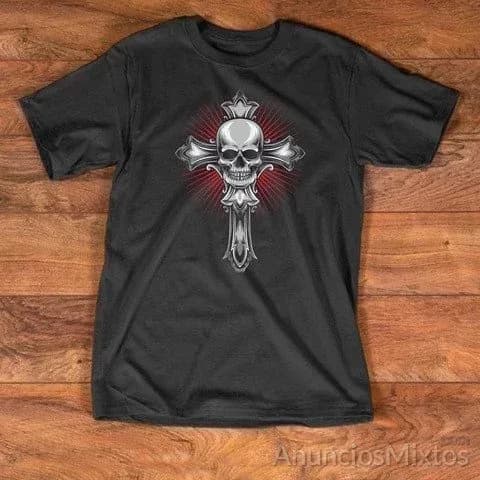 Camiseta skull gothic jbg21 - Foto 1