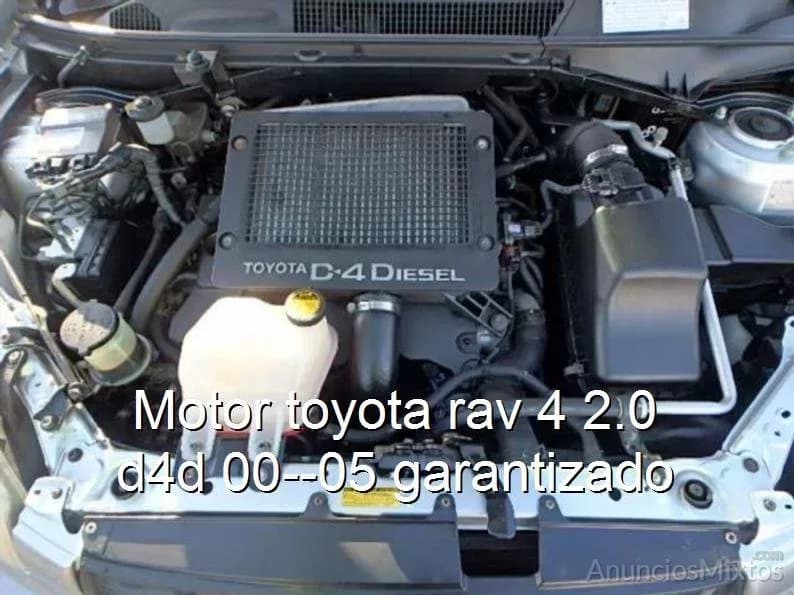 Motor toyota rav 4 2.0 d4d 00--05 garantizado - Foto 1