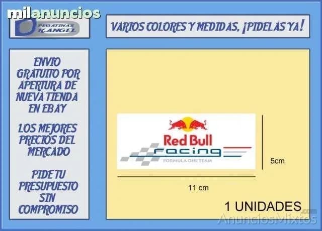 Pegatina red bull racing ref: pad126 - Foto 1