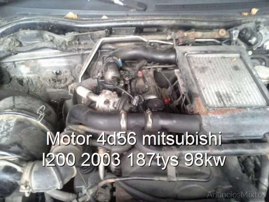 Motor 4d56 mitsubishi l200 2003 187tys 98kw - Foto 1