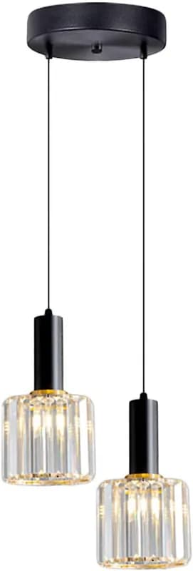 Lámpara Colgante de Cristal K9 S-Cevada – Elegancia Minimalista (Pack 2 Luces) - Foto 1