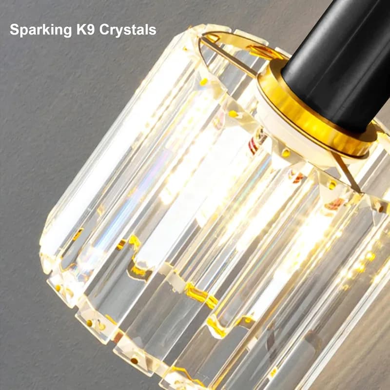 Lámpara Colgante de Cristal K9 S-Cevada – Elegancia Minimalista (Pack 2 Luces) - Foto 3