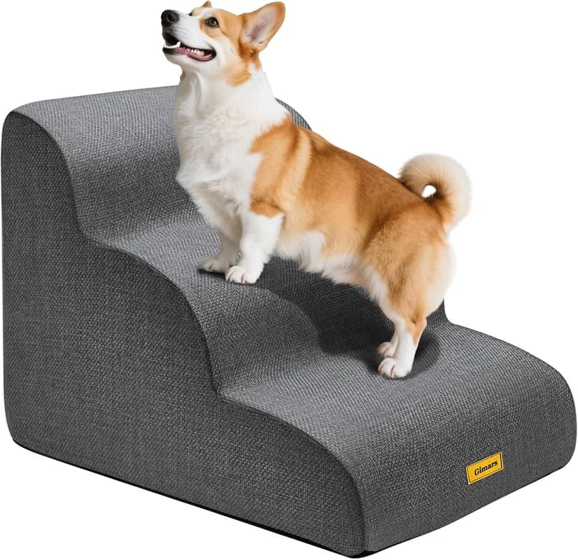Escalera de Espuma Gimars para Mascotas – Comodidad y Seguridad para tu Mejor Amigo - Foto 1