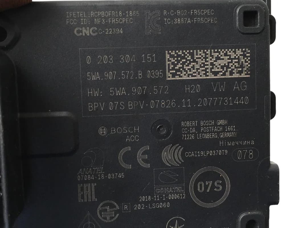 Sensor Radar VW 5WA907572B - Foto 3