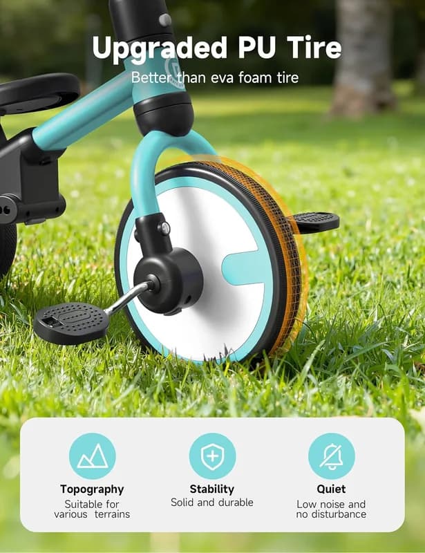 Triciclo Multifuncional 5-en-1 Besrey – La Bicicleta Evolutiva de 1 a 3 Años - Foto 5