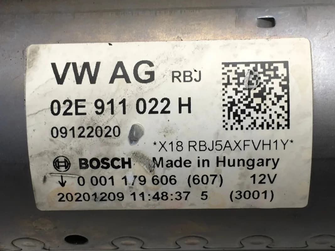 Motor arranque VW 02E911022H - Foto 6