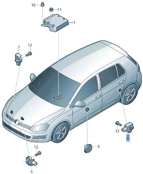 Sensor Impacto Seat Ibiza V - Foto 4