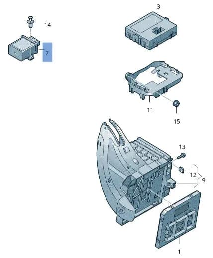 Modulo faros VW 7P6907357E - Foto 4