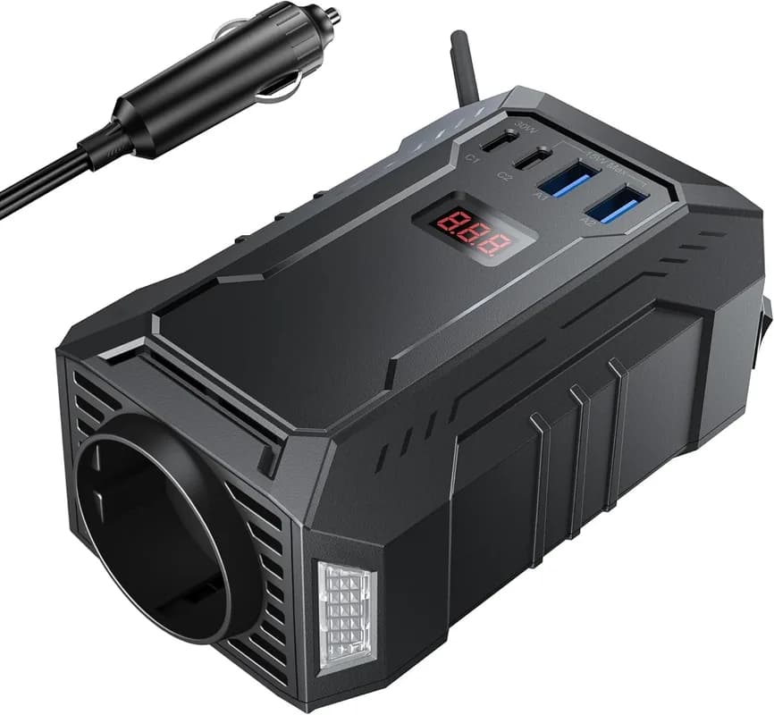 Inversor de Corriente BESTEK 400W – Onda Sinusoidal Pura de 12V a 220V - Foto 1