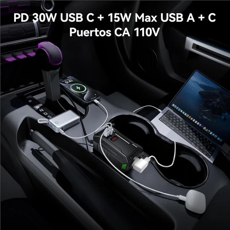 Inversor de Corriente BESTEK 400W – Onda Sinusoidal Pura de 12V a 220V - Foto 6