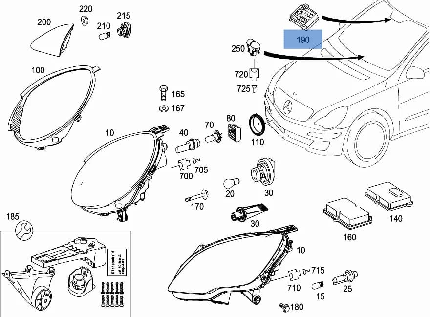 Sensor Lluvia Mercedes W164 / W251 - Foto 3