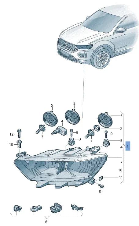 Faro derecho VW T-Roc - Foto 8