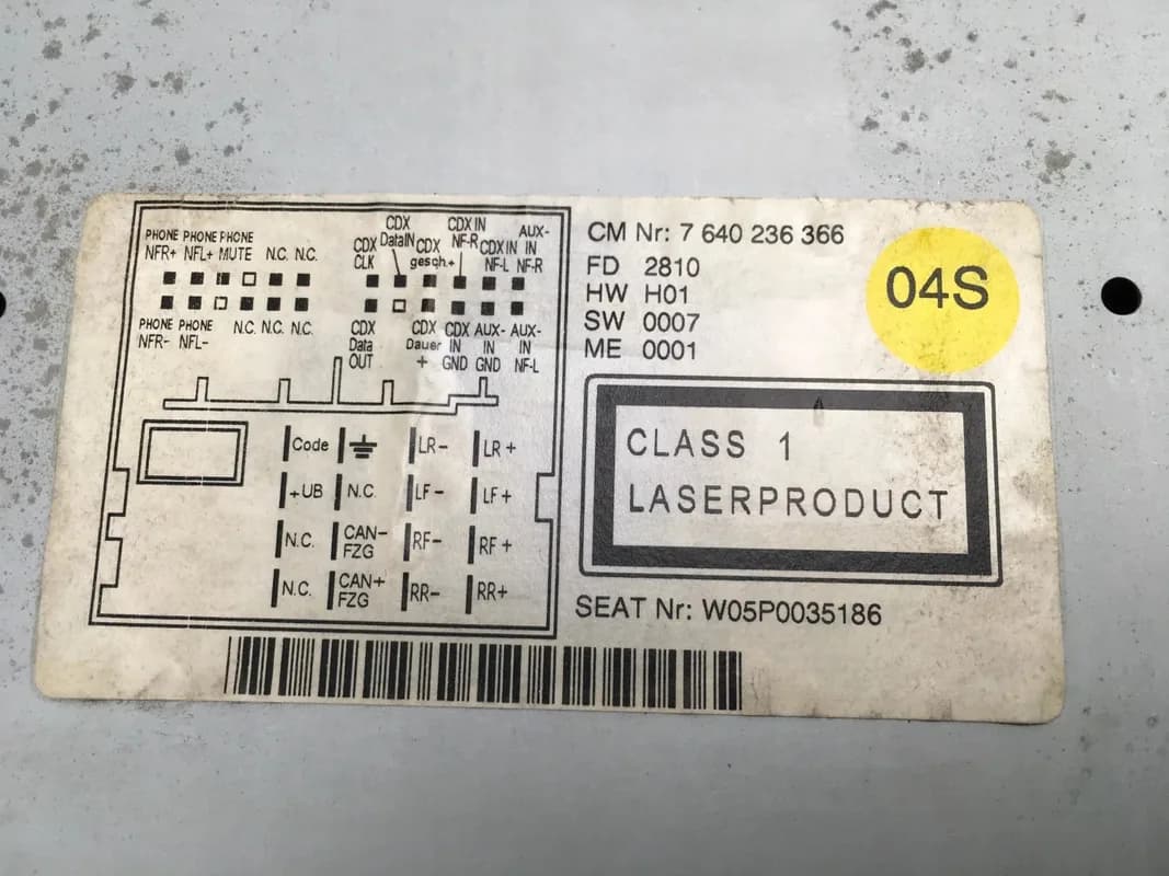 Radio CD Seat Leon 1P 7640236366 - Foto 7