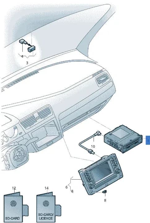 Sistema Audio VW 3Q0035824B - Foto 6